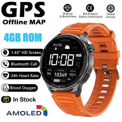 VWAR DT G6 Smart Watch GPS Offline Map, 4GB ROM, 3ATM Waterproof