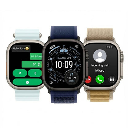 VWAR AI Ultra 5 49mm Smart Watch | WhatsApp Reply, Voice Assistant, ChatGPT, 3ATM Waterproof
