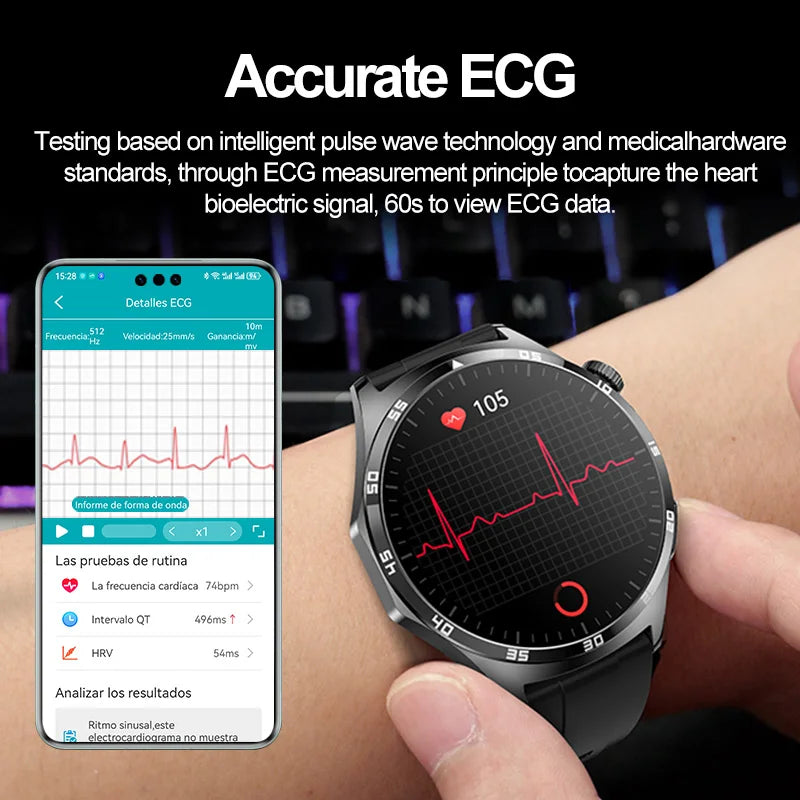 Smart watch ecg and blood pressure sale