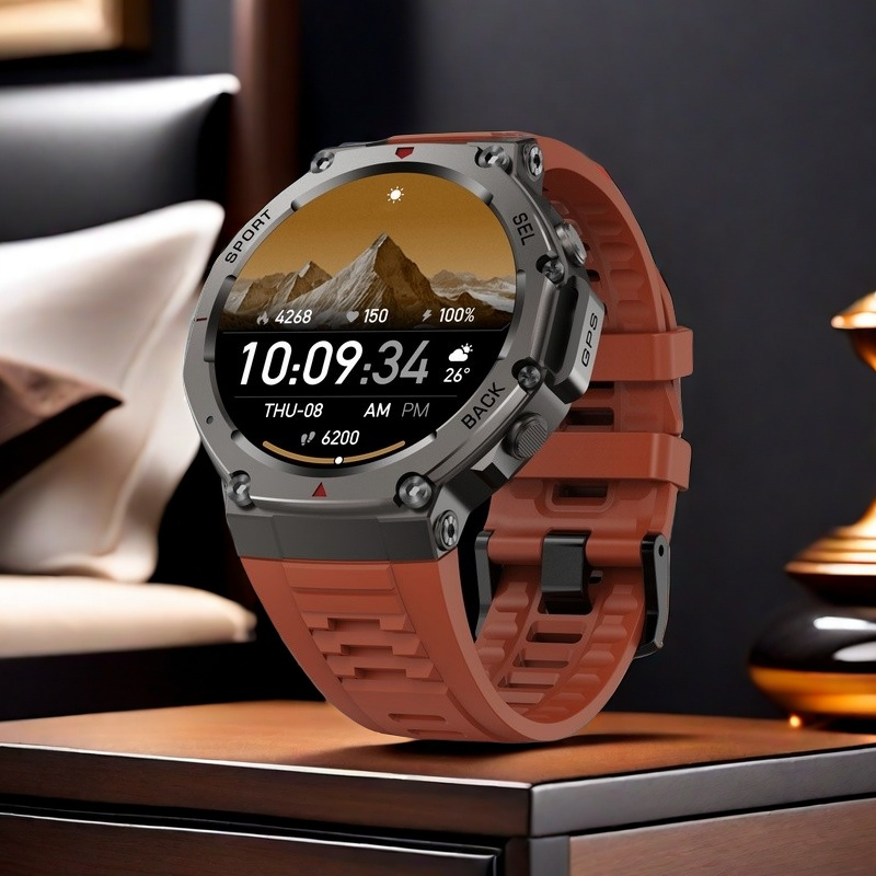 VWAR T-Rex 3 GPS Smart Watch 10 ATM Waterproof Built-in Dual-band GNSS Compass Military Sport Smartwatch 2025 New