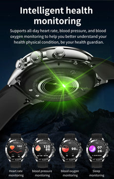 Luxury Business Smartwatch Vwar AK-63 Blood Oxygen Heart Rate Monitor 1.43