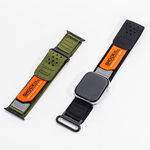 2024 NEW Tactical Nylon Strap for Apple Watch Ultra 2 49mm Rugged Breathable Wristband for iWatch Band Series 10 9 8 7 6 5 4 SE