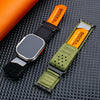 2024 NEW Tactical Nylon Strap for Apple Watch Ultra 2 49mm Rugged Breathable Wristband for iWatch Band Series 10 9 8 7 6 5 4 SE