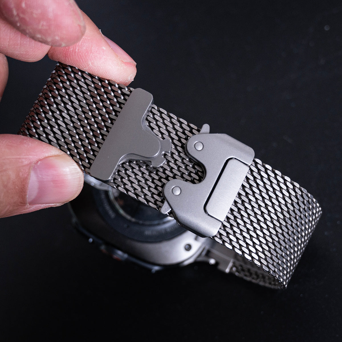 Pure Titanium Band for Samsung Galaxy Watch 8/8 Classic Milanese Loop Strap