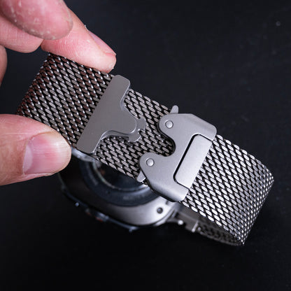 Pure Titanium Band for Samsung Galaxy Watch 8/8 Classic Milanese Loop Strap
