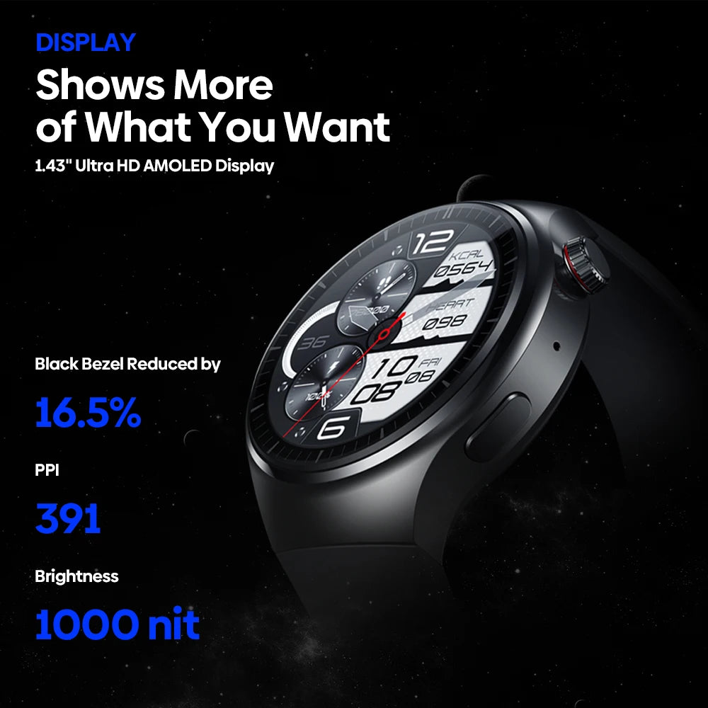 VWAR Thor Ultra 4G Smart Watch Android 8.1 Quad Core Smartwatch Men 4G LTE 2GB 16GB 1.43'' AMOLED Display GPS WIFI