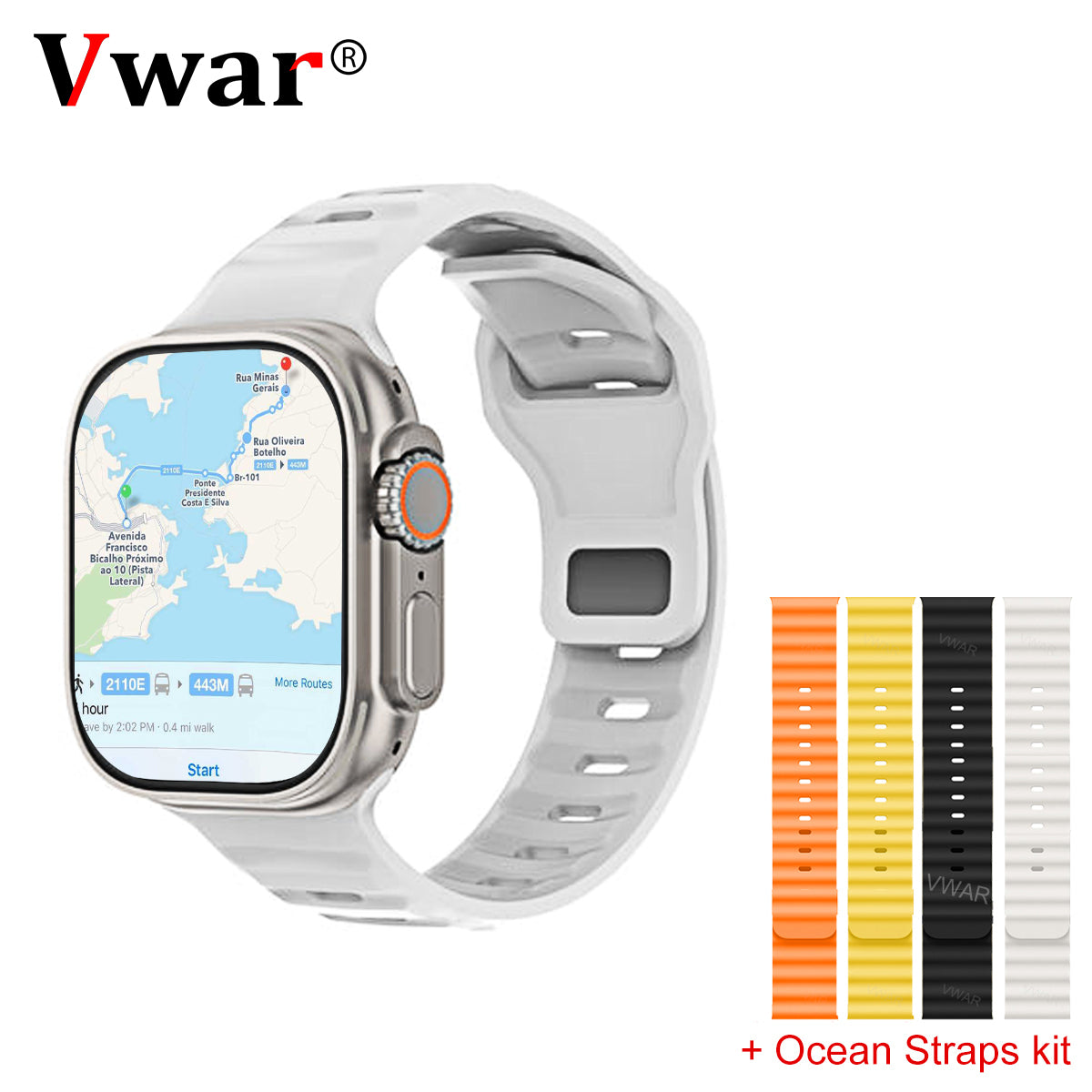 VWAR DT Ultra 2 【2024 Version】Android Smartwatch Dual System, 2GB RAM 16GB  ROM AMOLED Screen, GPS, WIFI