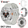 VWAR SK7 Ultra Smart Watch 1:1 47mm Real Screws Wireless Charger Bluetooth Call for Samsung IOS