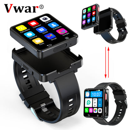 Vwar Nebula X Wrist Smartwatch Phone Android 11.0 Dual Camera 4G Network GPS