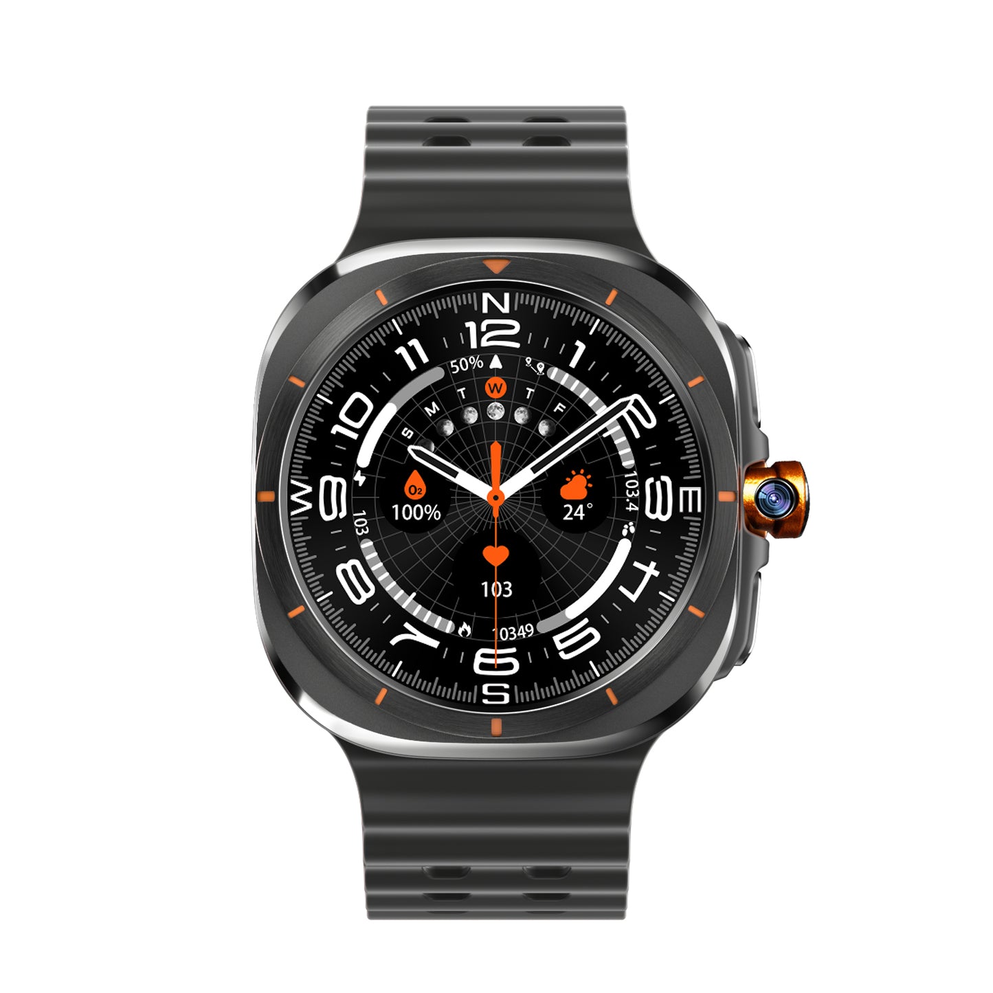 VWAR S7 Ultra Android Smart Watch- Bluetooth & Android Dual System| 4G LTE Rotating Camera| 1.5inch AMOLED Screen 1:1 47mm