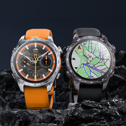 VWAR Alpha Ultra GPS Smart Watch Built-in Offline Map, 10 ATM Waterproof, 4GB Storage