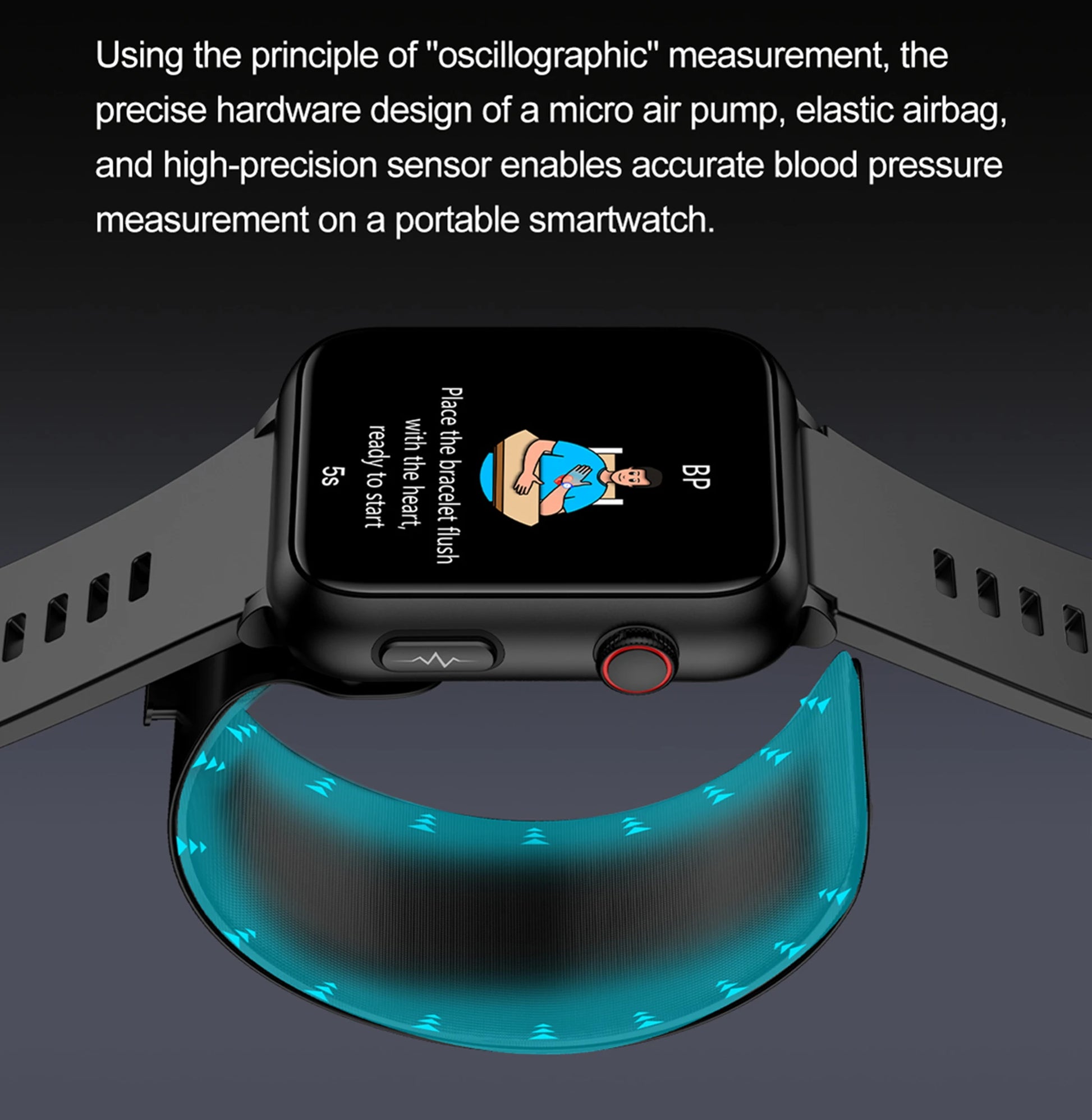 Air Pump Air Bag Smart Watch Blood Pressure ECG – vwar