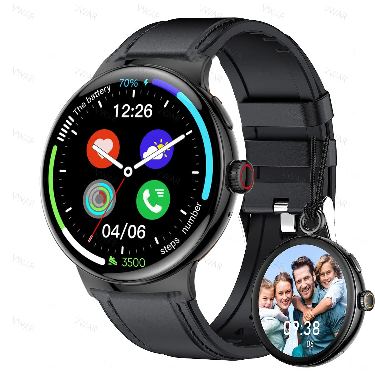VWAR Pocket Watch and Smart Watch 2 in 1 for iPhone Google Pixel Phone