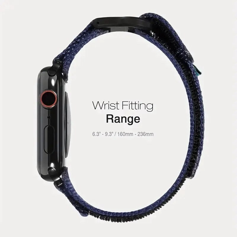 Pulseira esportiva com design trançado para Apple Watch, pulseira esportiva de nylon compatível com Apple Watch Band série 9/8/7/6/5/SE/Ultra 2 