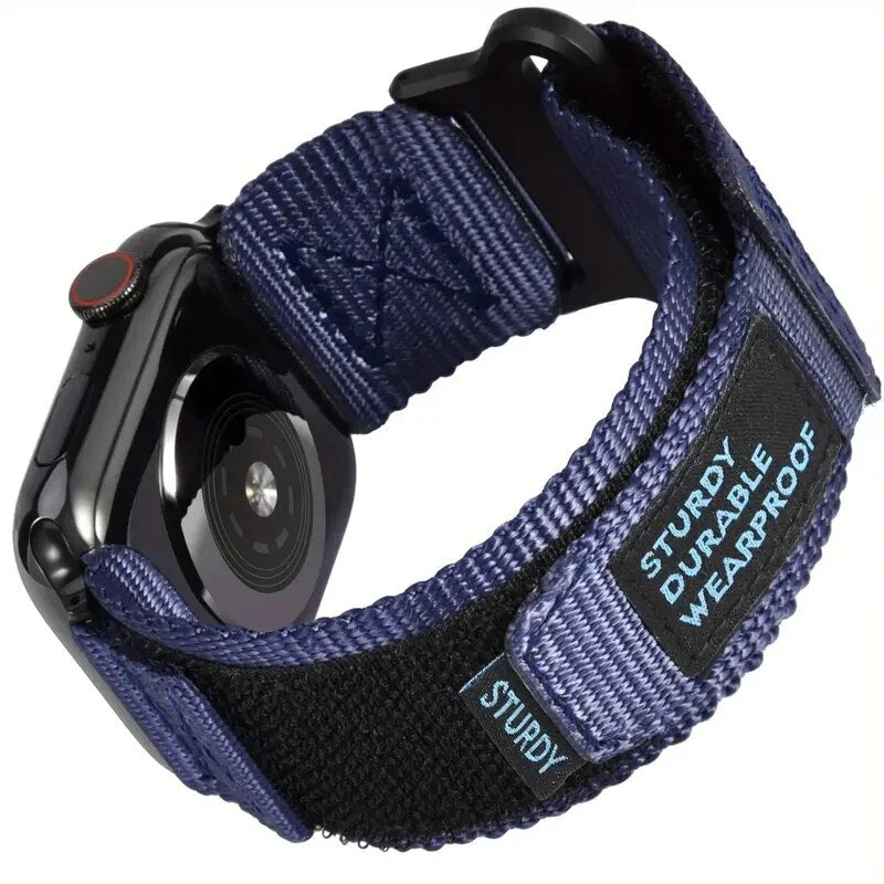 Pulseira esportiva com design trançado para Apple Watch, pulseira esportiva de nylon compatível com Apple Watch Band série 9/8/7/6/5/SE/Ultra 2 