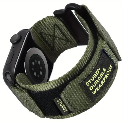 Pulseira esportiva com design trançado para Apple Watch, pulseira esportiva de nylon compatível com Apple Watch Band série 9/8/7/6/5/SE/Ultra 2 