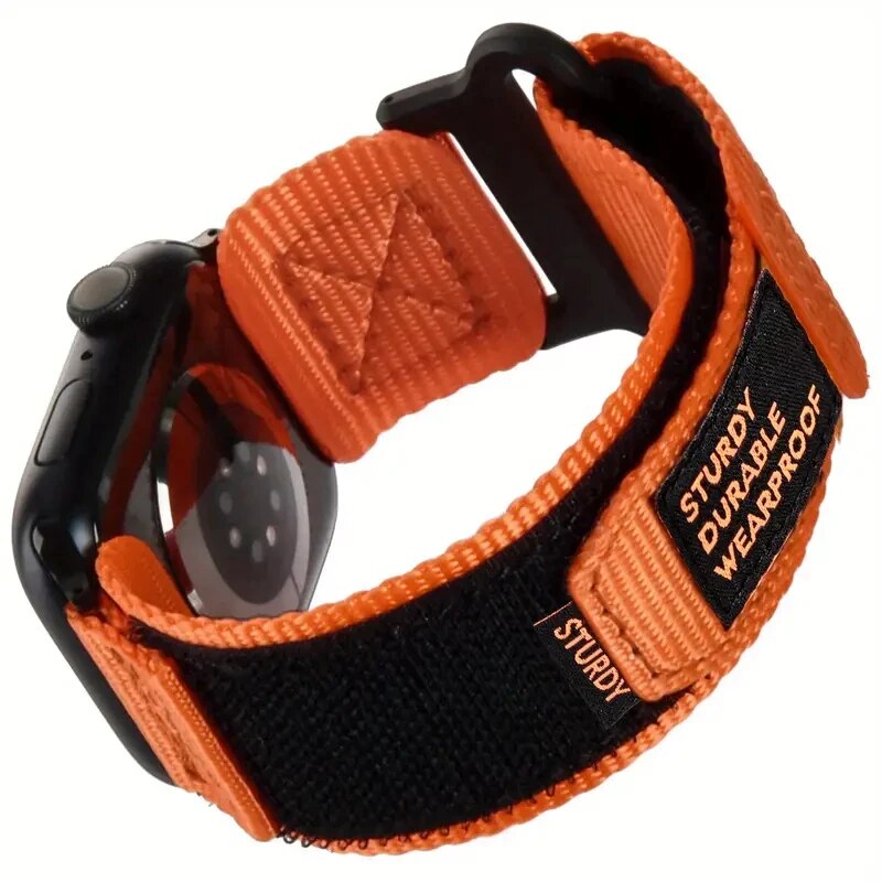 Pulseira esportiva com design trançado para Apple Watch, pulseira esportiva de nylon compatível com Apple Watch Band série 9/8/7/6/5/SE/Ultra 2 