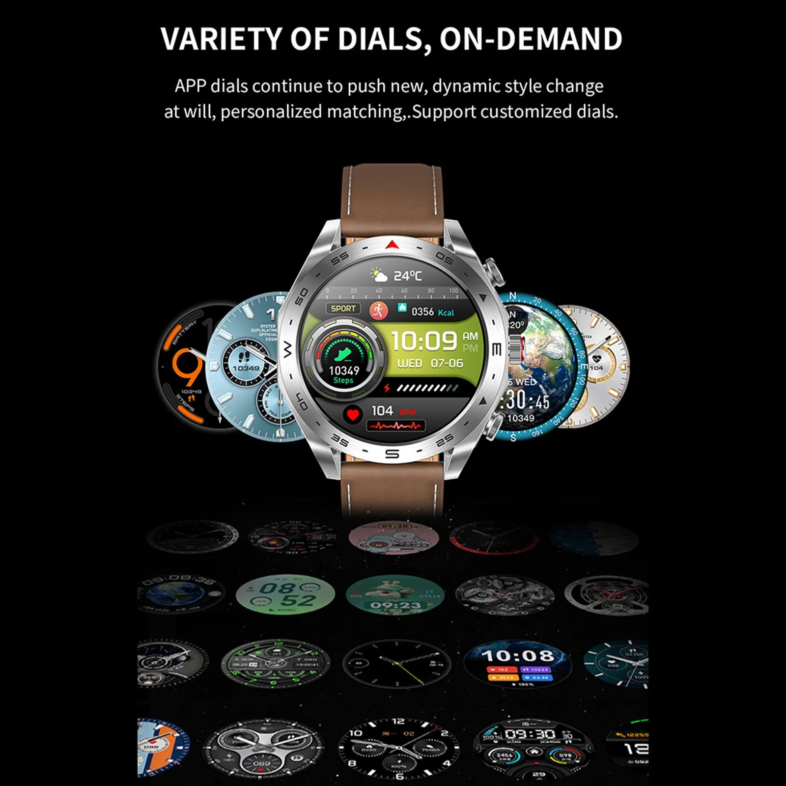 Vwar Watch Buds 2-in-1 Smart Watch with Earbuds BT Call Blood Oxygen Sleep/Heart Rate Monitor