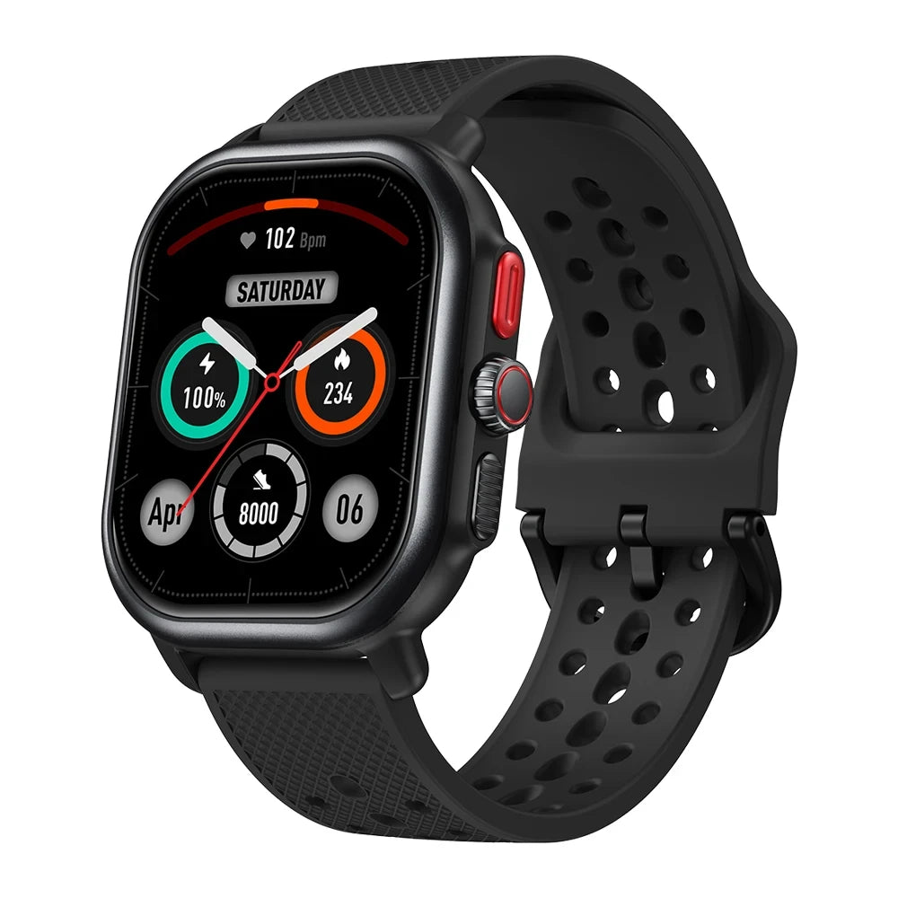 VWAR Cheetah Square GPS Smart Watch 2.06'' AMOLED Display Built-in GPS & Route Import Bluetooth Calls IP68