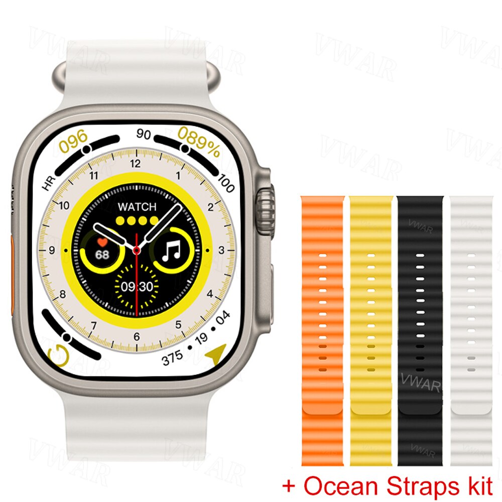 VWAR Hello Watch 3 PLUS Smart Watch Ultra 2- Tela AMOLED, 4 GB ROM, carregador sem fio, tamanho 1:1 49 mm 