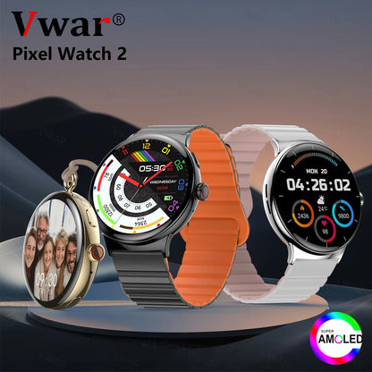 VWAR Pixel 2 Smart Watch 1.43" AMOLED Always-on Display Bluetooth Call