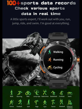 Vwar GPS Outdoor Professional Sports Smart Watch with Altimeter, Barometer, Heart Rate Monitoring & IP68 Waterproofing