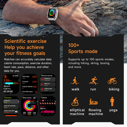 VWAR NX30 Tactical Smart Watch GPS 3ATM Waterproof Heart Rate Blood Oxygen Sleep Monitor