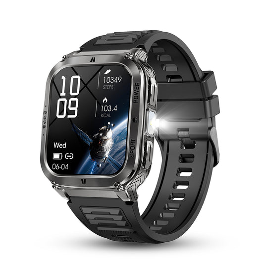 VWAR NX30 Tactical Smart Watch GPS 3ATM Waterproof Heart Rate Blood Oxygen Sleep Monitor