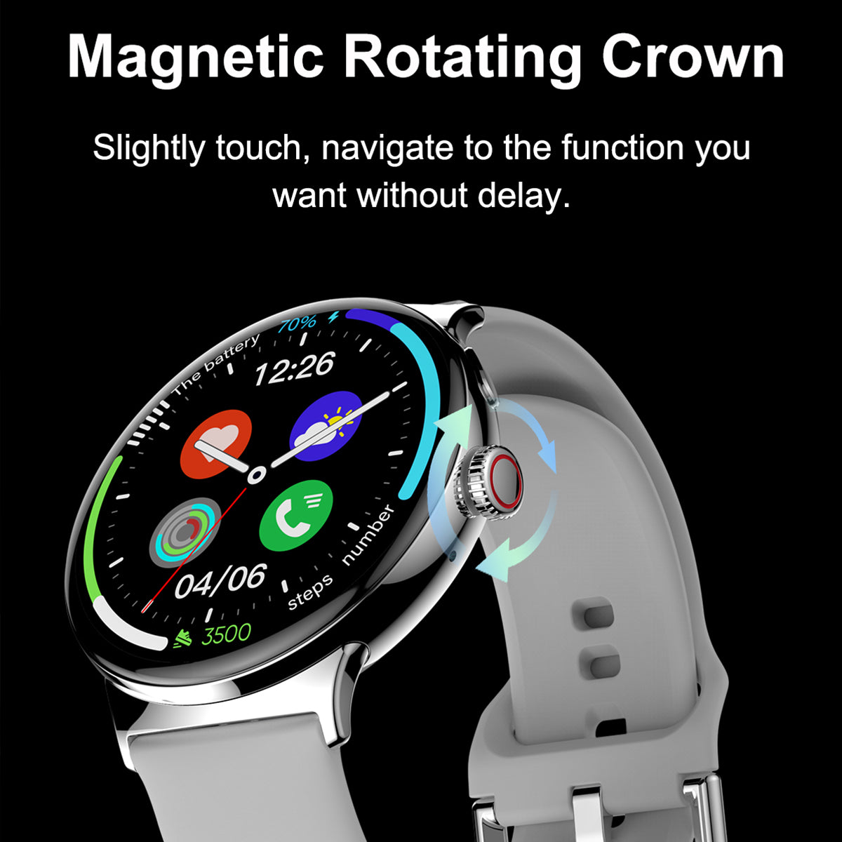 VWAR Pocket Watch and Smart Watch 2 in 1 for iPhone Google Pixel Phone