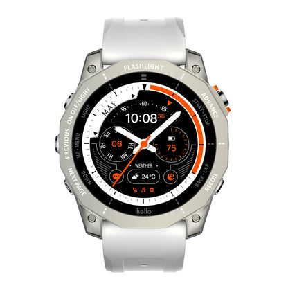 VWAR GT Pro Smart Watch 51mm Built-in Dual GPS, Flashlight, NFC, 3ATM Waterproof Men's Sports Fitness Tracker