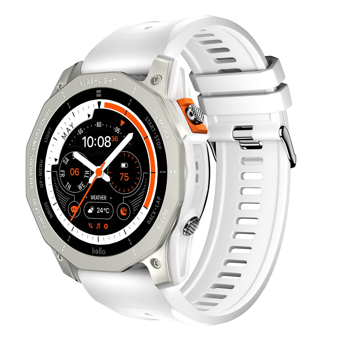 VWAR GT Pro Smart Watch 51mm Built-in Dual GPS, Flashlight, NFC, 3ATM Waterproof Men's Sports Fitness Tracker