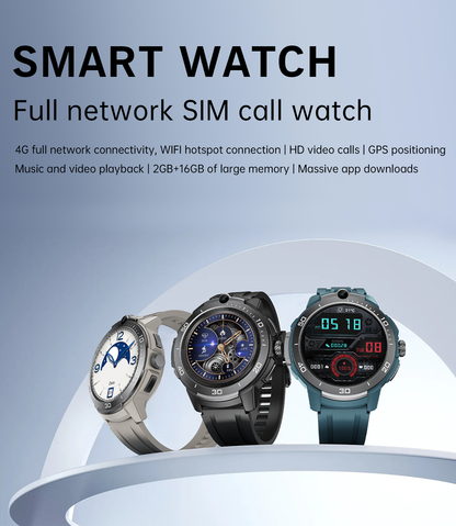 VWAR R8 Pro Smart Watch Android 9.1 Bluetooth Dual Systems Support SIM Card Camera GPS WIFI Google Play store vwar