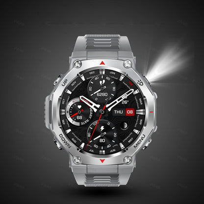 VWAR T-Rex Smart Watch with Flashlight & UV Light 5ATM Waterproof Bluetooth Call