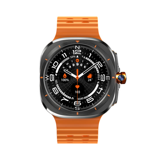 VWAR S7 Ultra Android Smart Watch- Bluetooth & Android Dual System| 4G LTE Rotating Camera| 1.5inch AMOLED Screen 1:1 47mm