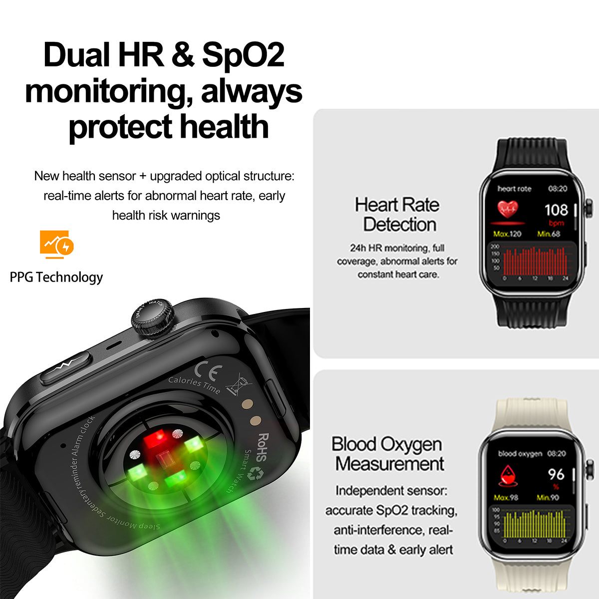 VWAR D2 Ultra Medical Grade Smart Watch Air Pump Air Bag Blood Pressure Monitor ECG PPG Non-invasive Blood Sugar Uric Acid Elder Watch for Huawei