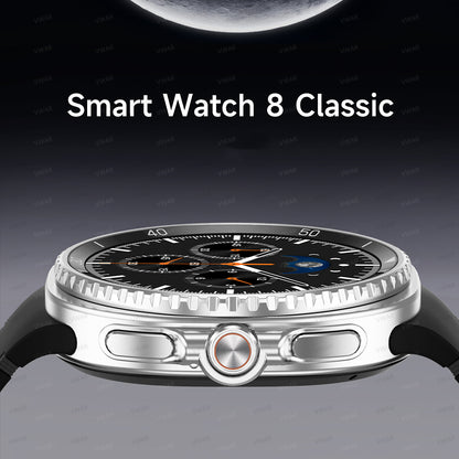 VWAR HD8C Smart Watch 8 Classic 46mm with Rotating Bezel, NFC, 3ATM Waterproof